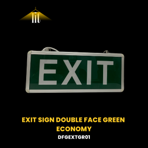 Exit Sign Double Face Green by Lit—Disruptive Solutions